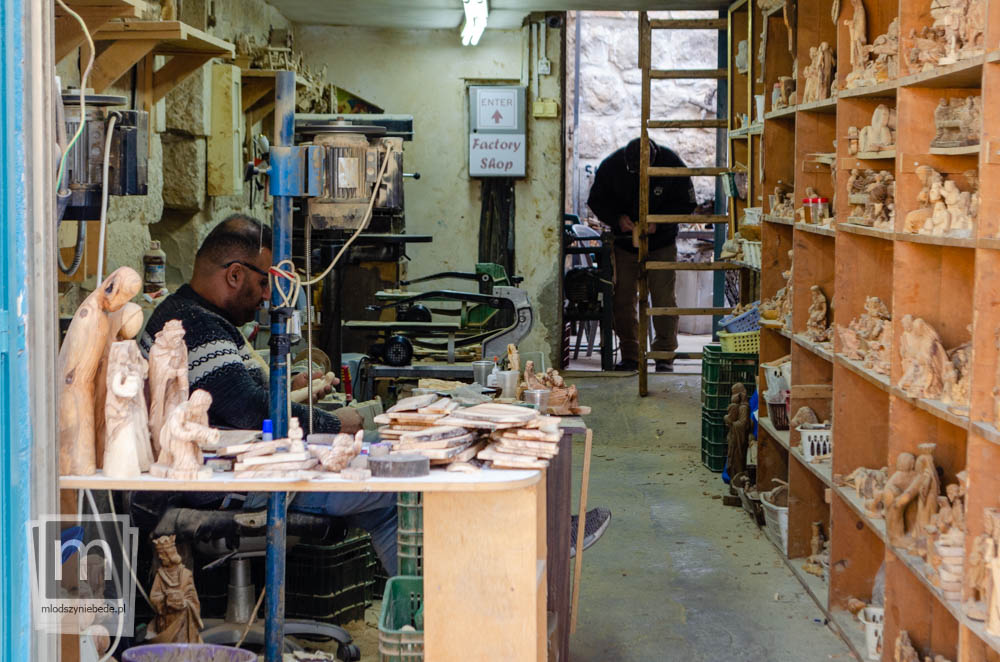 Warsztat produkujący wyroby z drewna oliwnego - Betlejem
